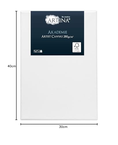 Artina Akademie Keilrahmen Leinwand FSC® 2er Set