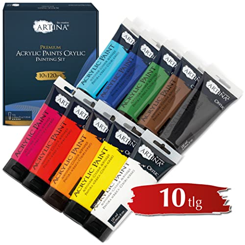 Artina Crylic 120ml Acrylfarben Set