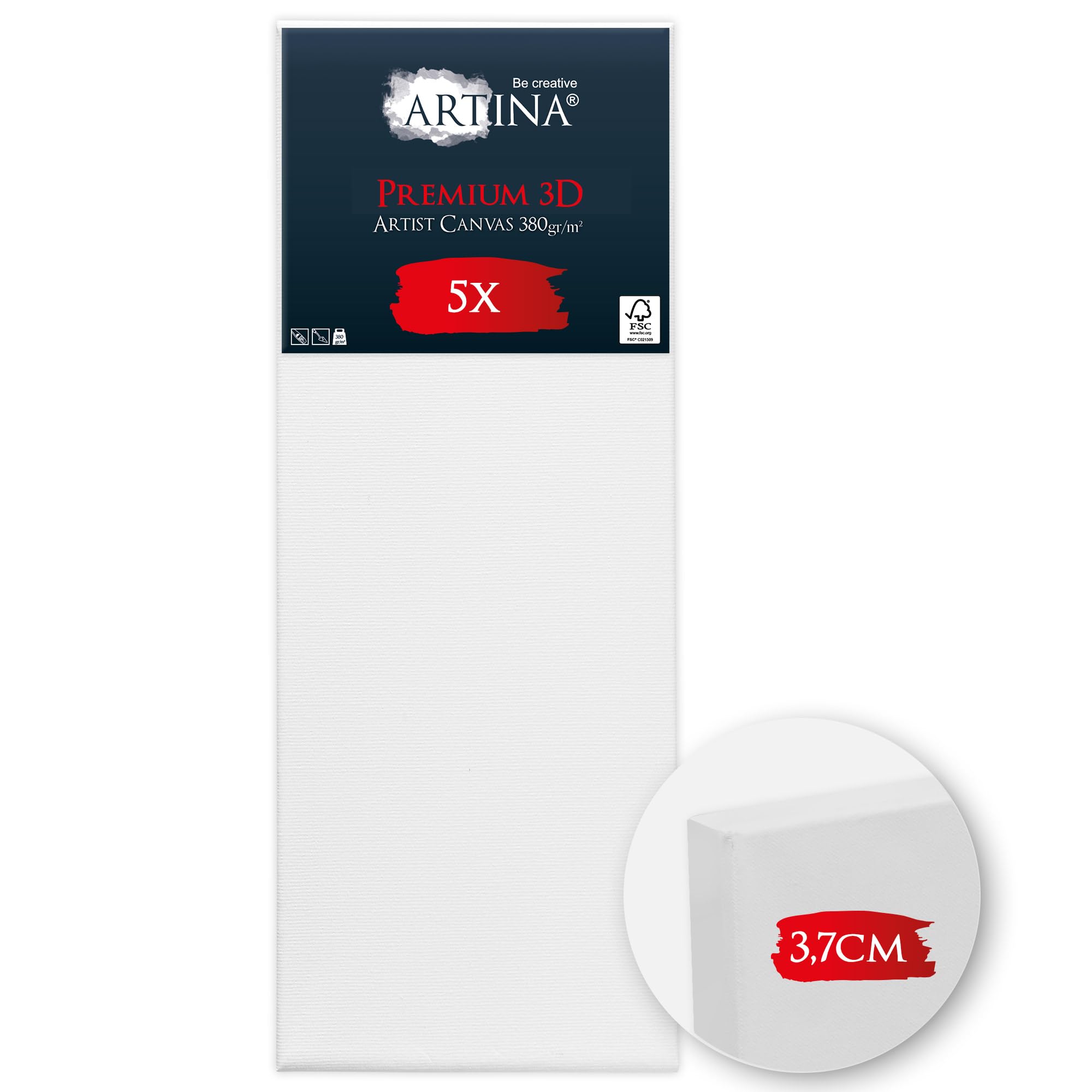 Artina 5er Set 3D Premium Leinwand