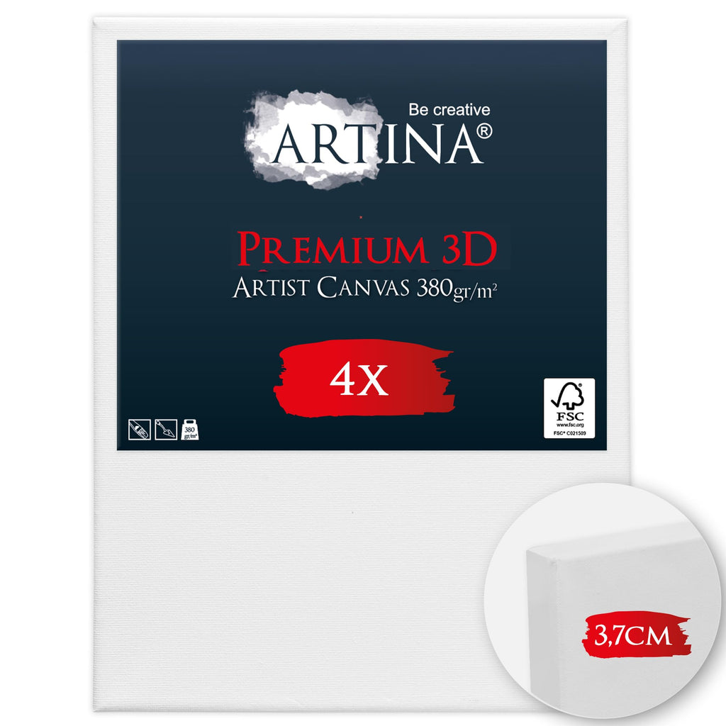 Artina 4er Set 3D Premium Leinwand