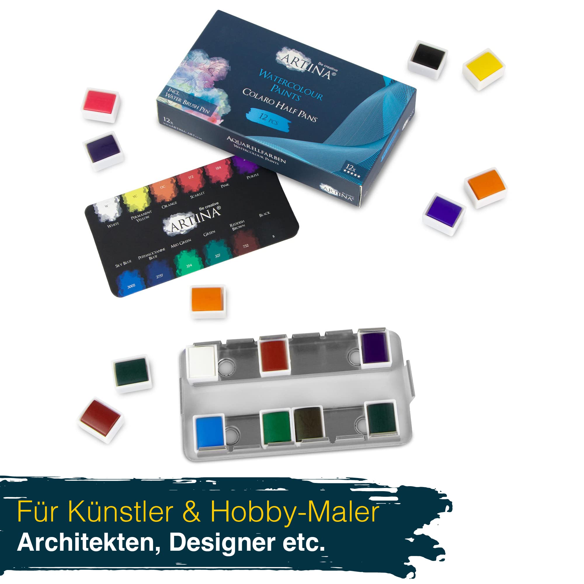 Artina Colaro Aquarellfarben Set