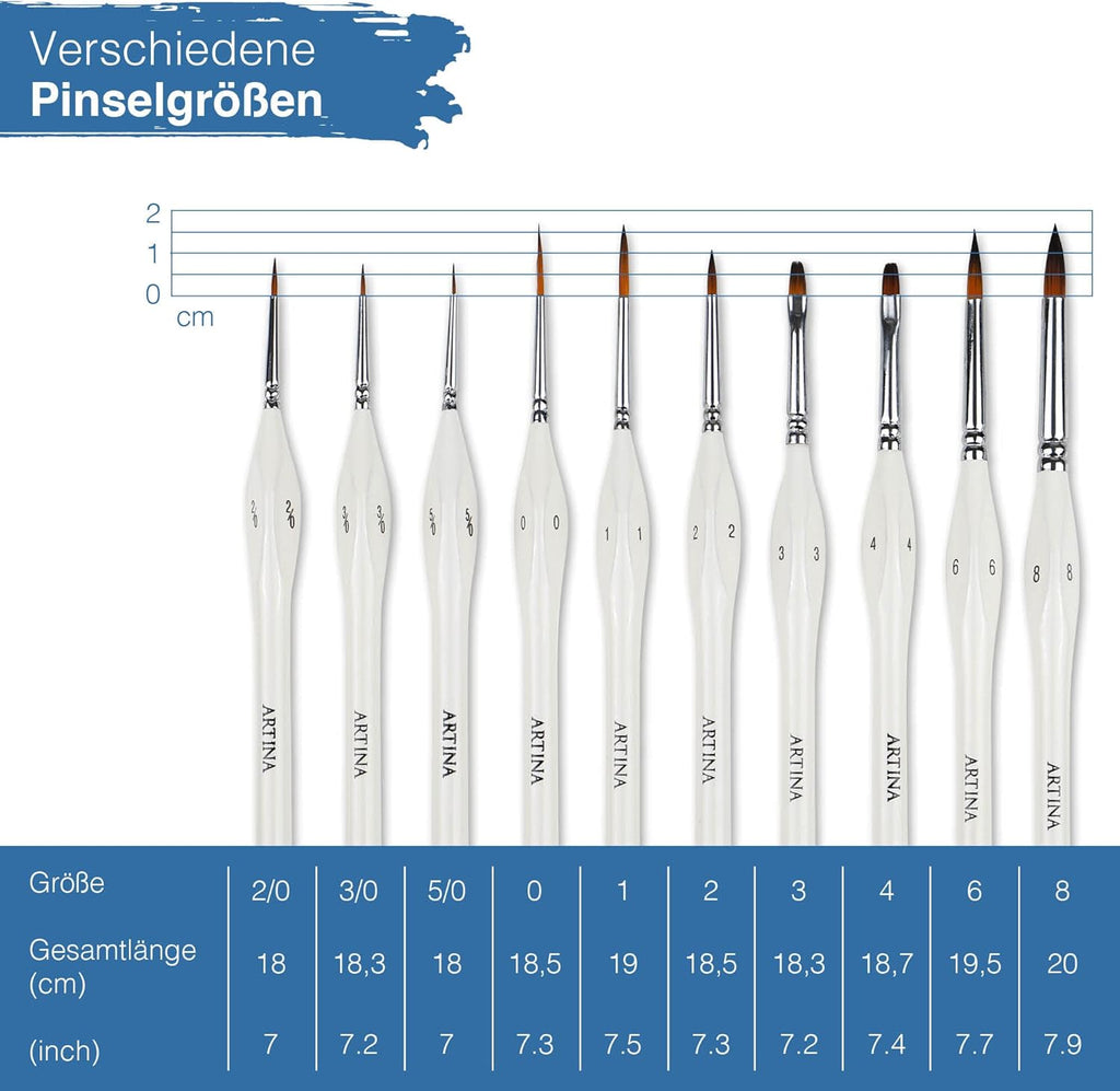 Artina 10 tlg. Premium Pinselset Bilbao