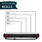 Artina Posterrolle A0 Flipchart Transportrolle verstellbar 78-134cm