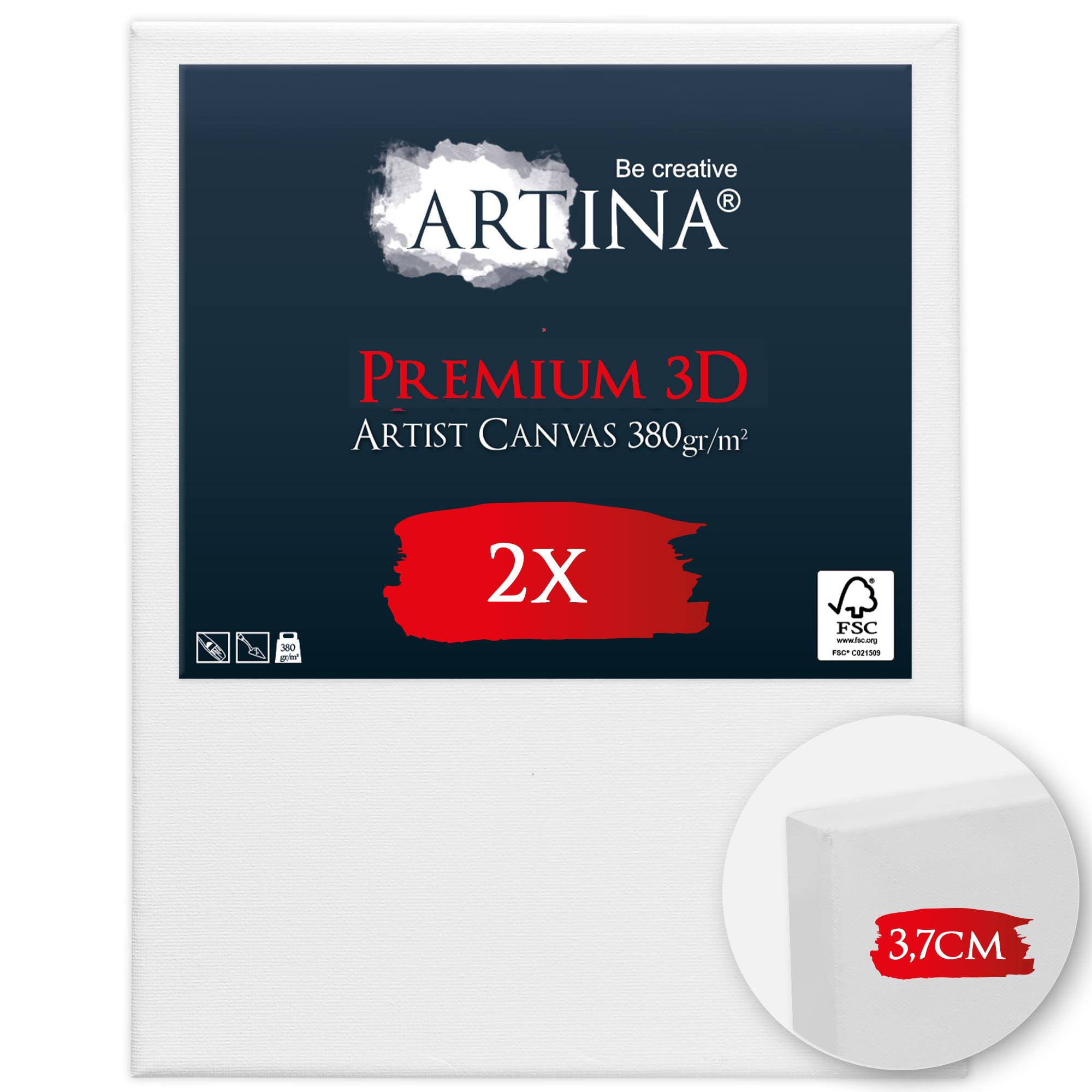 Artina 2er Set 3D Premium Leinwand