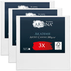 Artina Akademie Keilrahmen Leinwand FSC® 3er Set