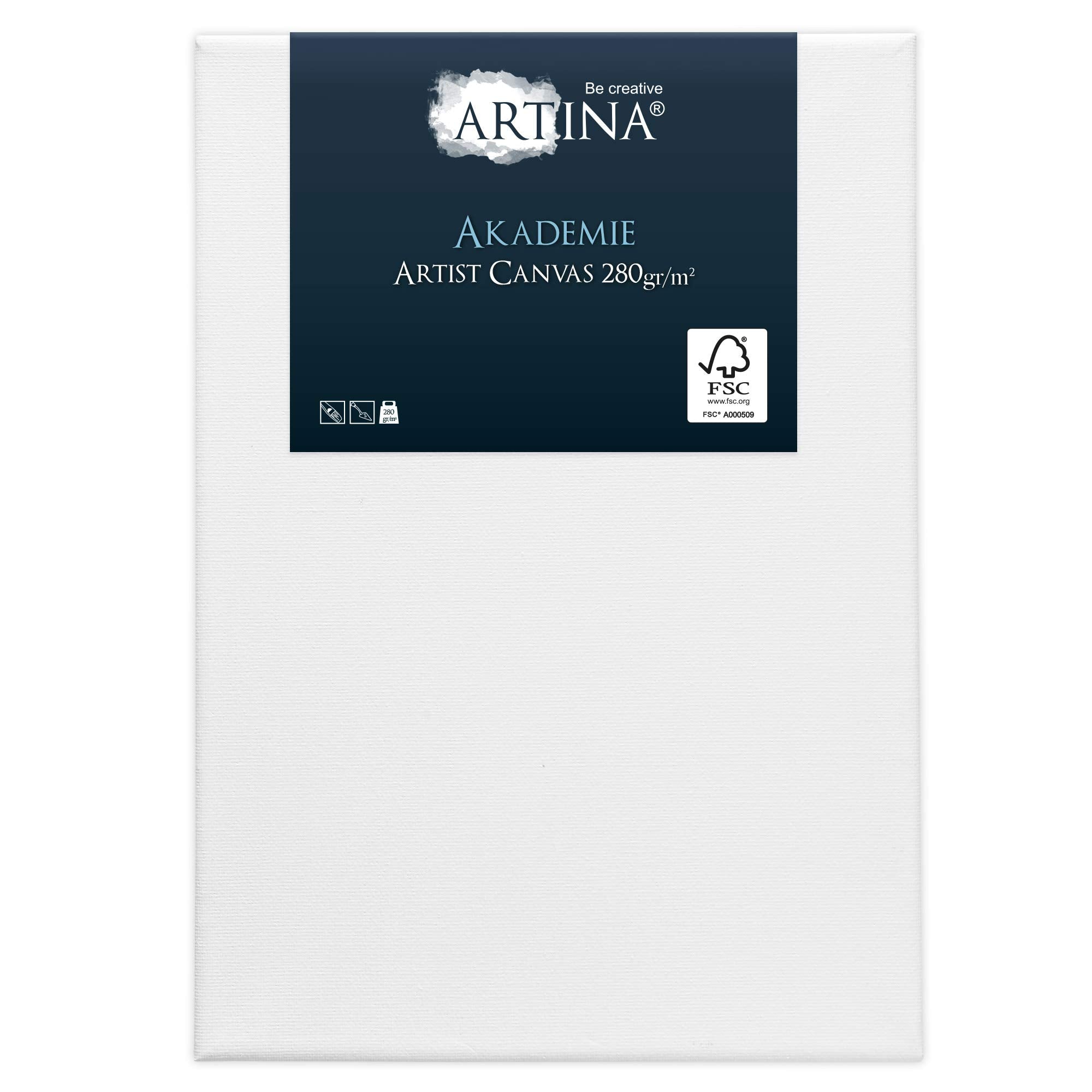 Artina Akademie Keilrahmen Leinwand FSC® 2er Set