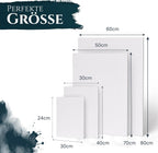 Artina 16er Set Malkarton Leinwand Canvas Malpappe 3mm dick