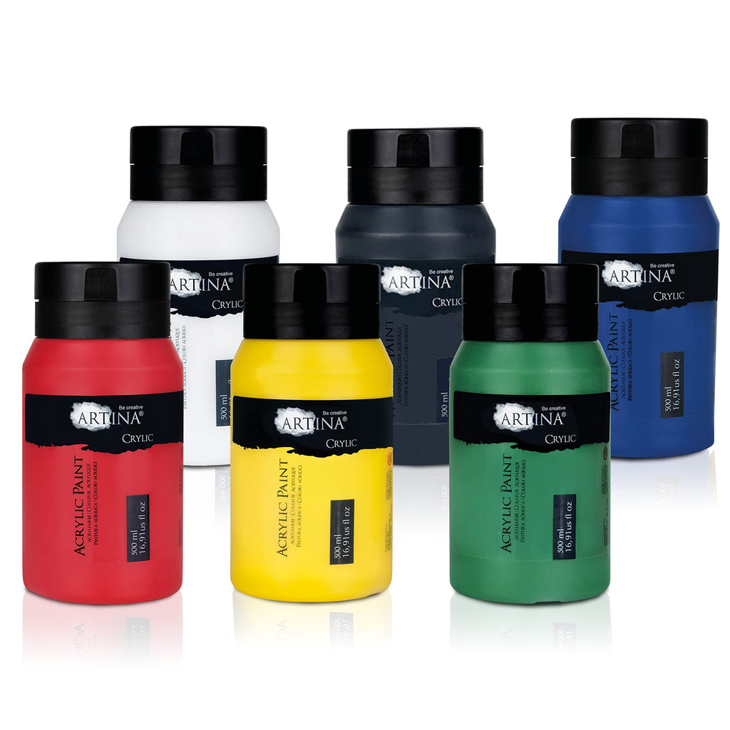 Artina 500ml Acrylfarben Set