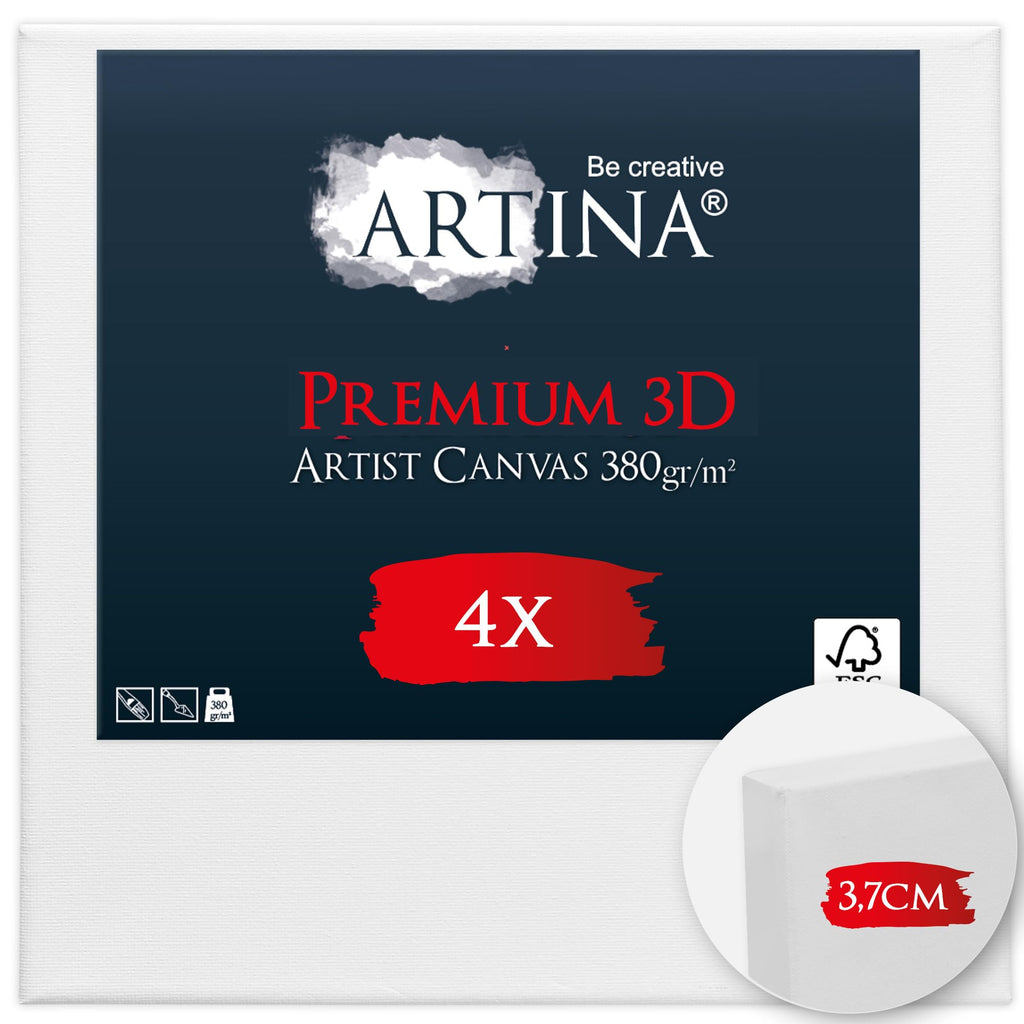 Artina 4er Set 3D Premium Leinwand