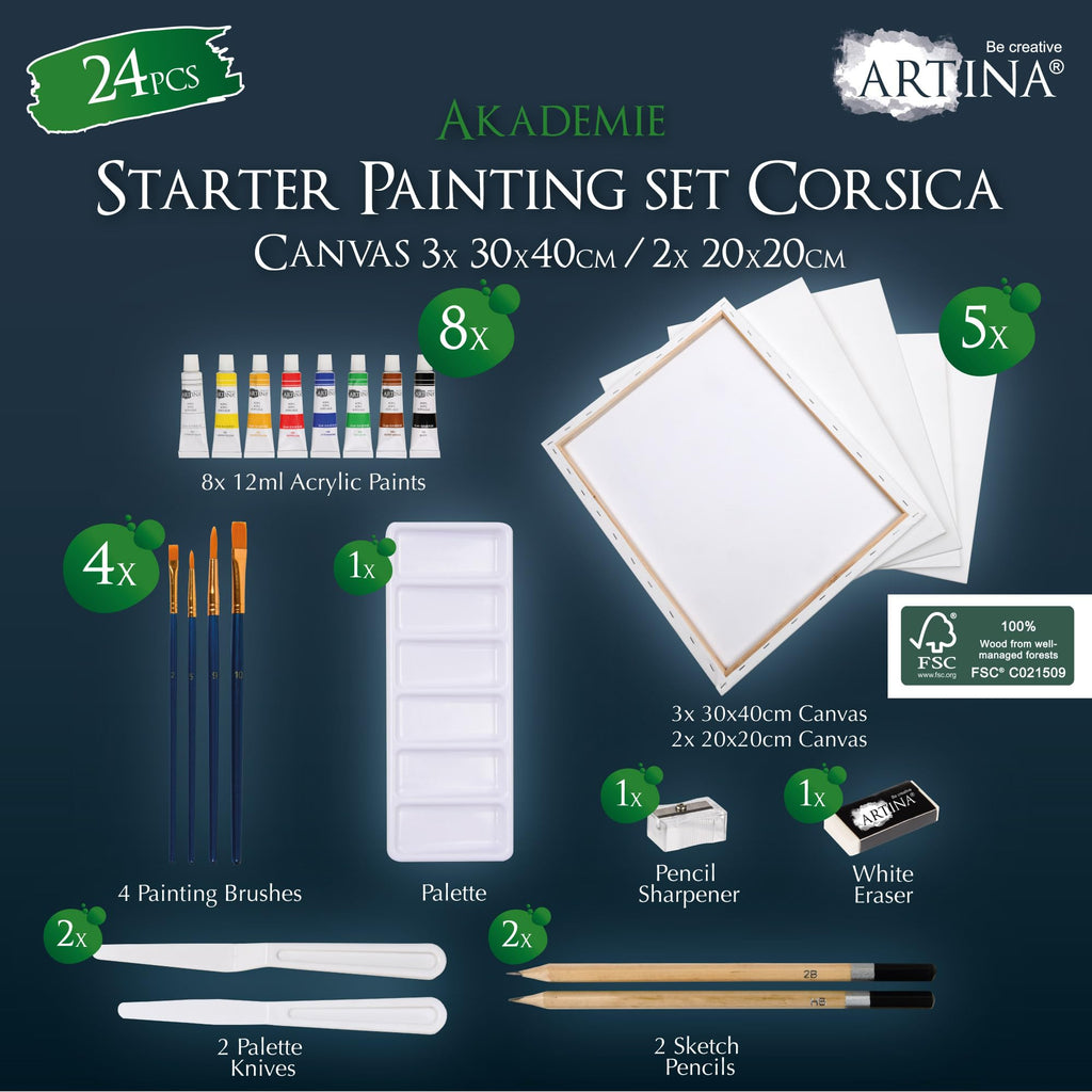 Artina 24tlg. Acrylfarben Set Corsica
