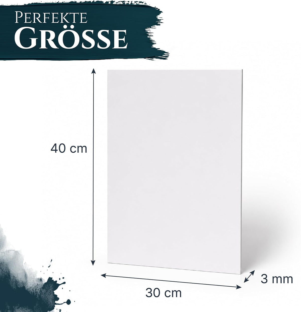 Artina 5er Set Malkarton Leinwand Canvas Malpappe 3mm dick