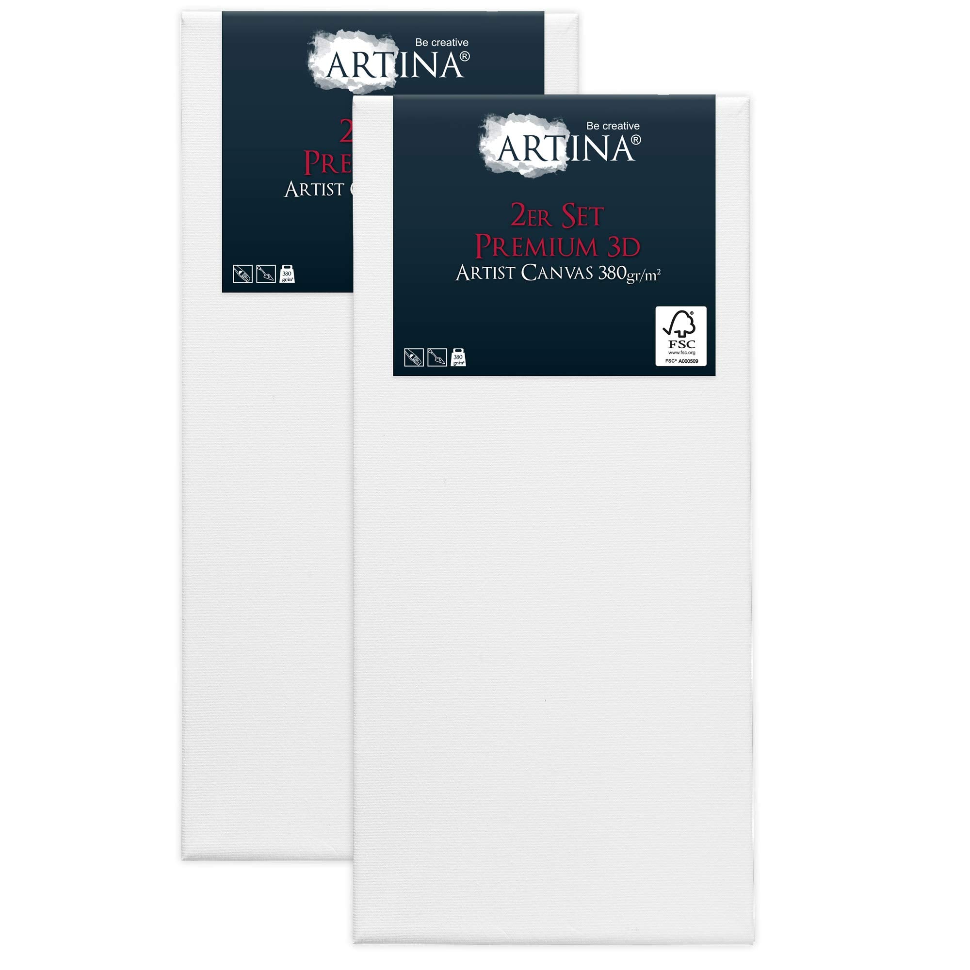 Artina 2er Set 3D Premium Leinwand
