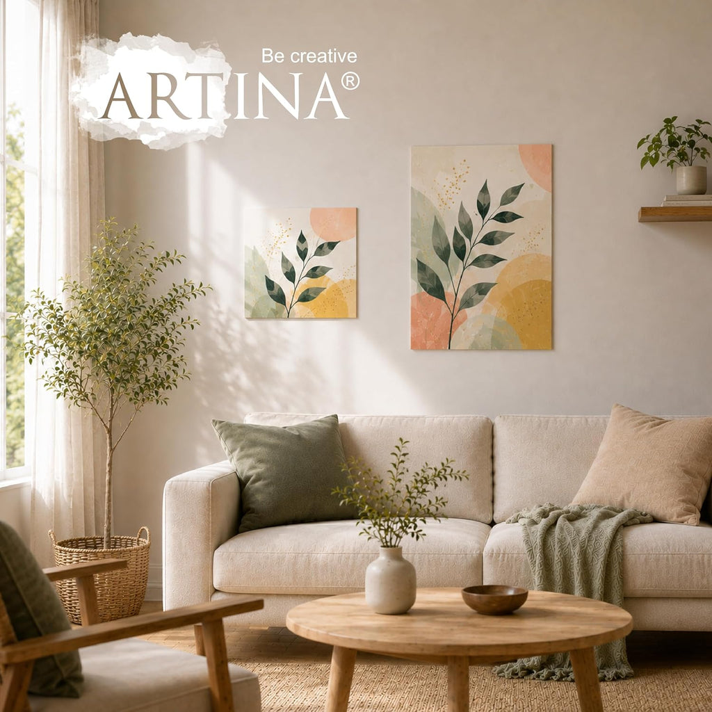 Artina 16er Set Malkarton Leinwand Canvas Malpappe 3mm dick