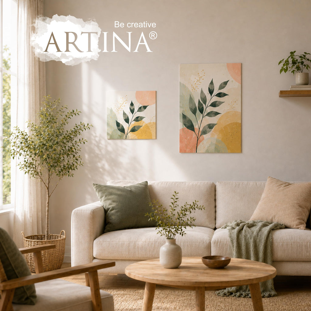 Artina 16er Set Malkarton Leinwand Canvas Malpappe 3mm dick