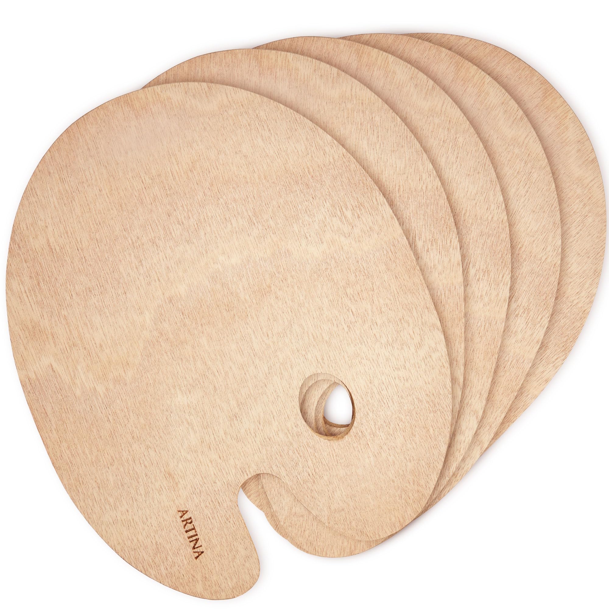 Artina Holz Malpalette Rund
