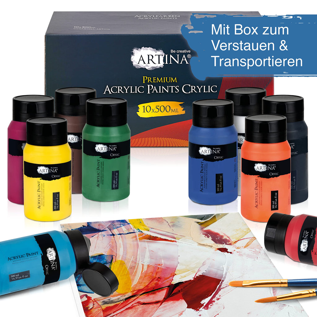 Artina 500ml Acrylfarben Set