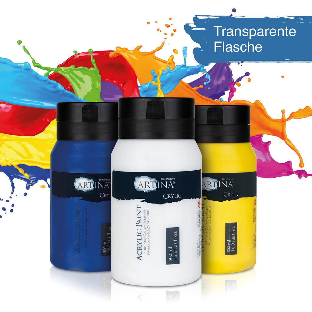 Artina 500ml Acrylfarben Set