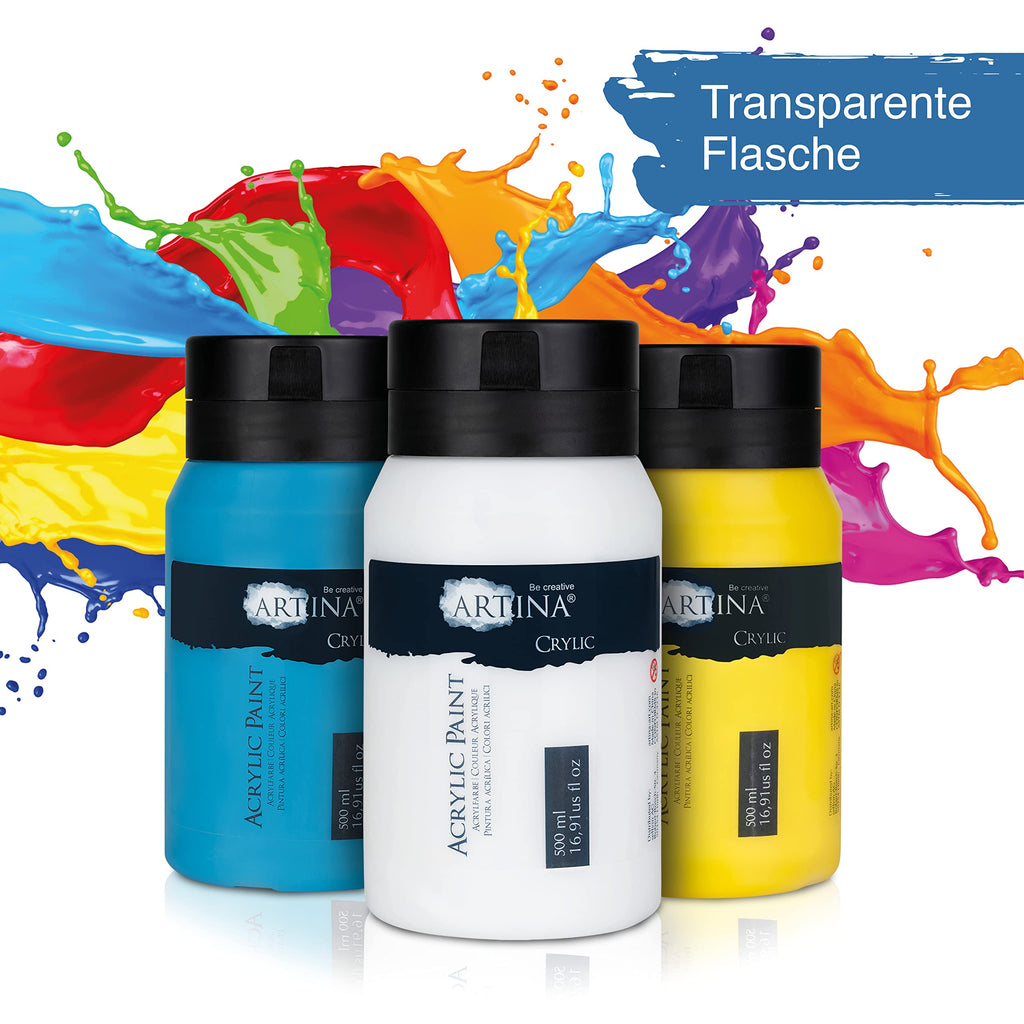 Artina 500ml Acrylfarben Set