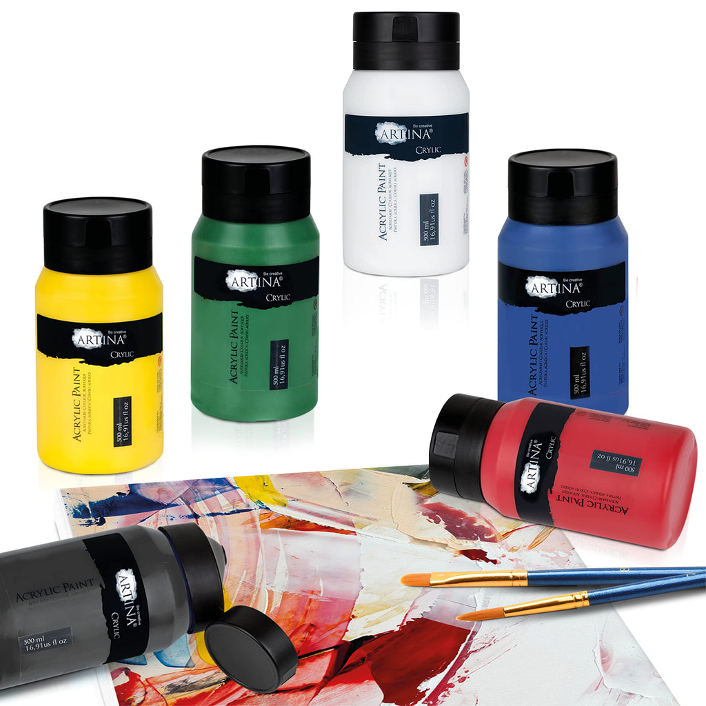 Artina 500ml Acrylfarben Set