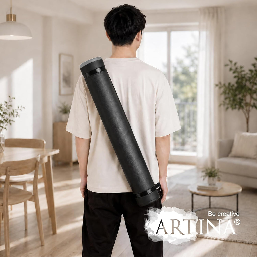 Artina Posterrolle A0 Flipchart Transportrolle verstellbar 60-100cm