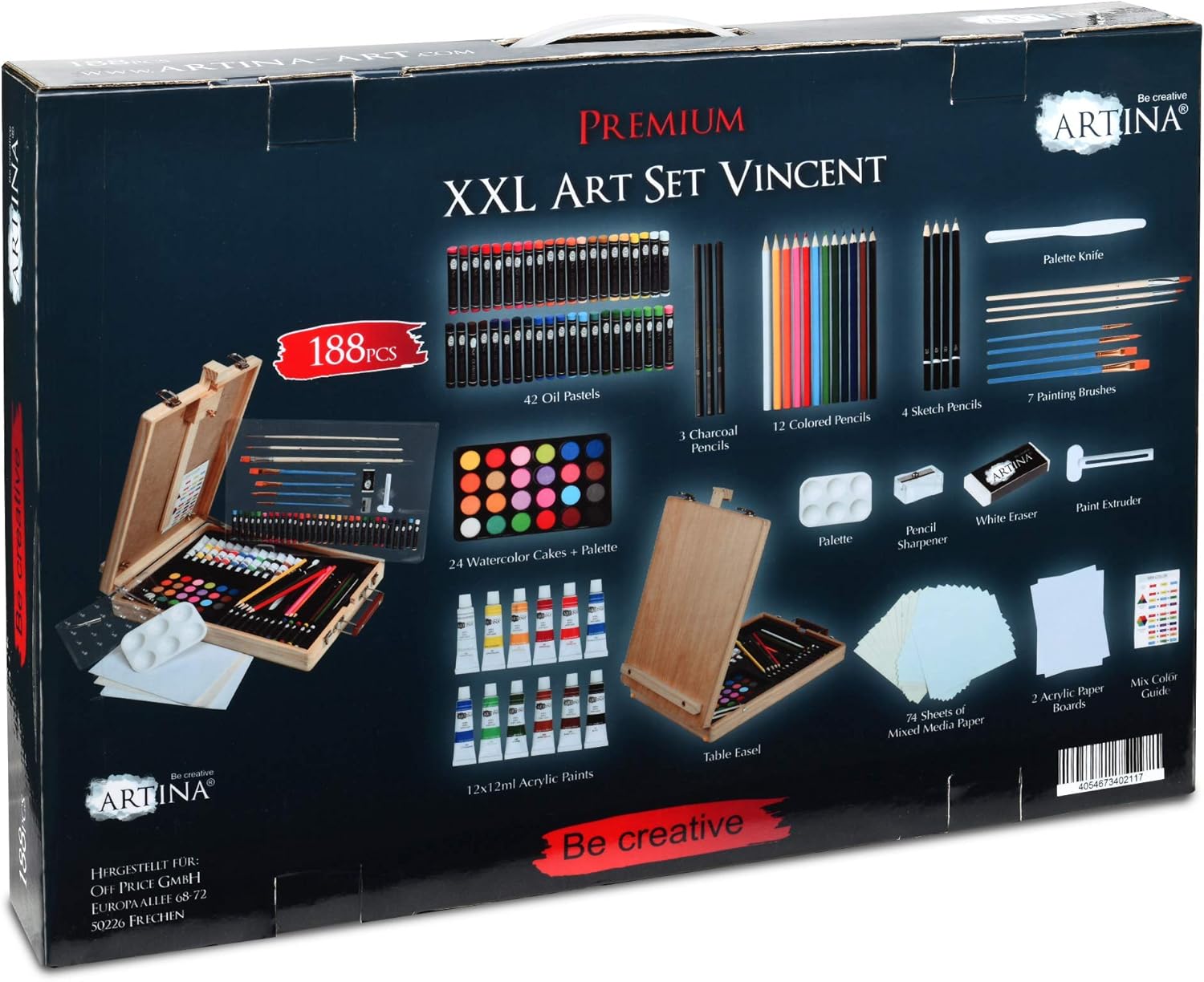 Artina XXL 188tlg Malset Vincent