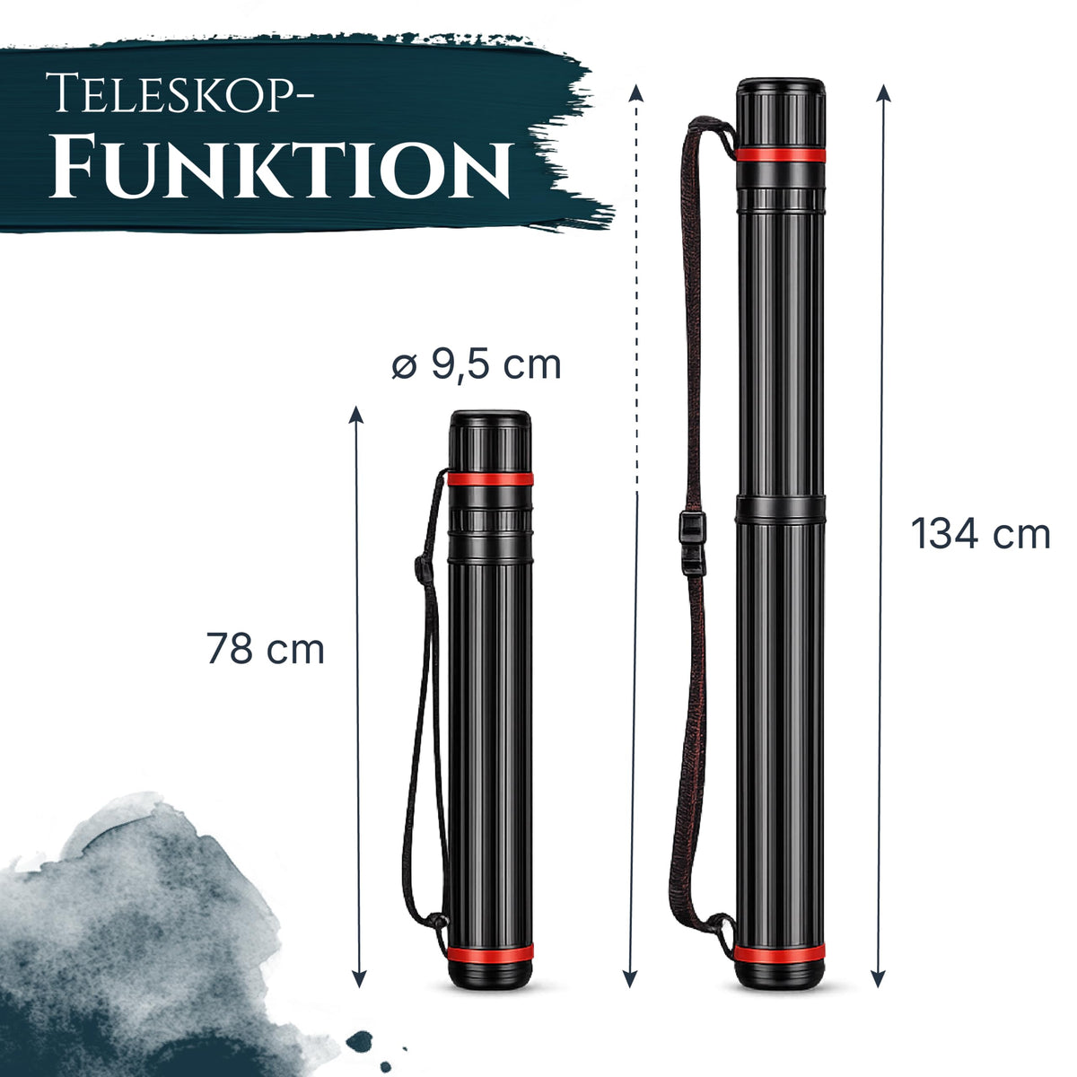 Artina Posterrolle A0 Flipchart Transportrolle verstellbar 78-134cm