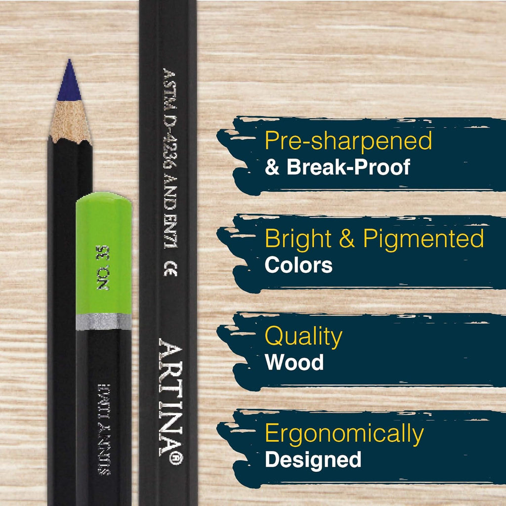 Artina Aquarilo Aquarell XL Buntstifte Set 72er