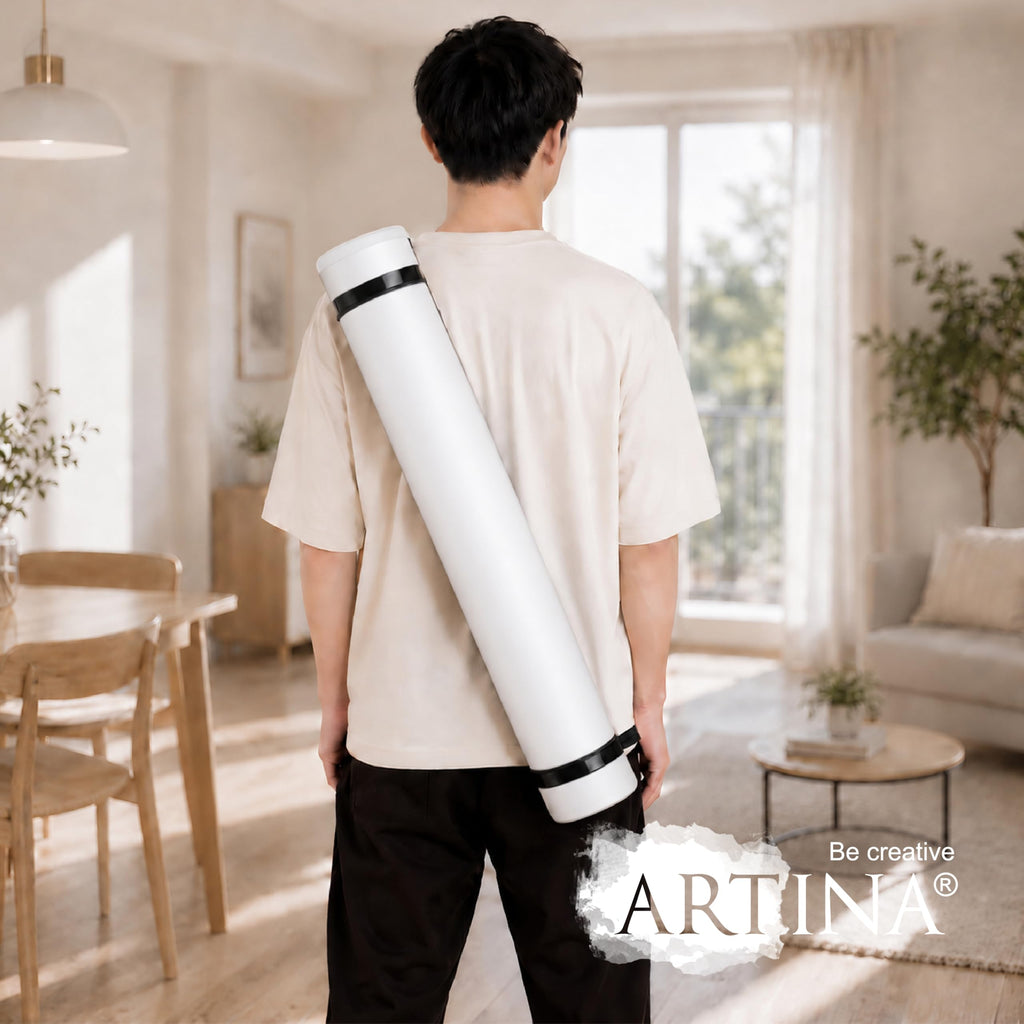 Artina Posterrolle A0 Flipchart Transportrolle verstellbar 60-100cm
