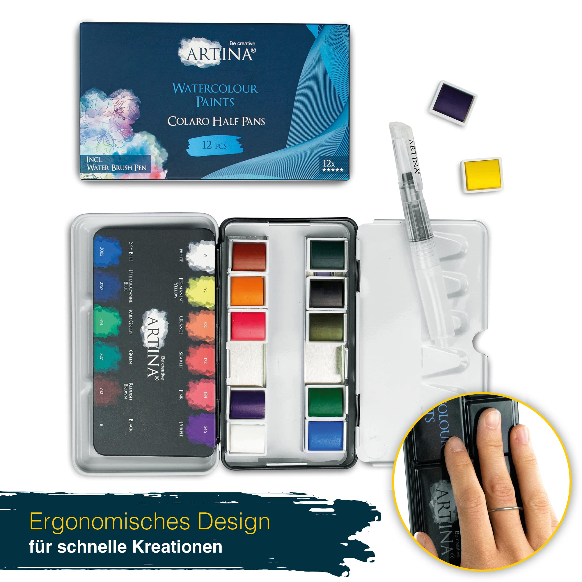 Artina Colaro Aquarellfarben Set