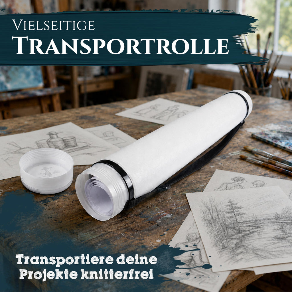 Artina Posterrolle A0 Flipchart Transportrolle verstellbar 60-100cm
