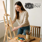 Artina 195cm Holzstaffelei – Staffelei höhenverstellbar – Tessin