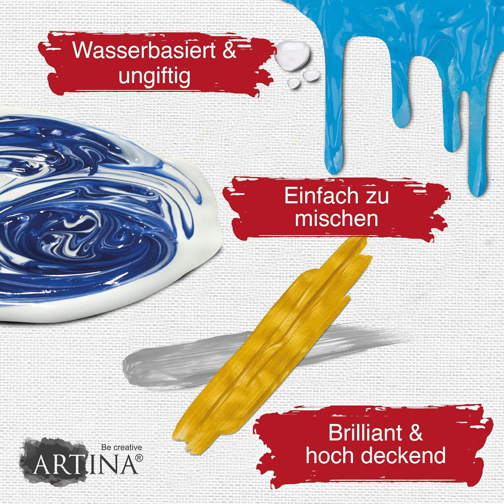 Artina 27tlg Acrylfarben Set Bergamo