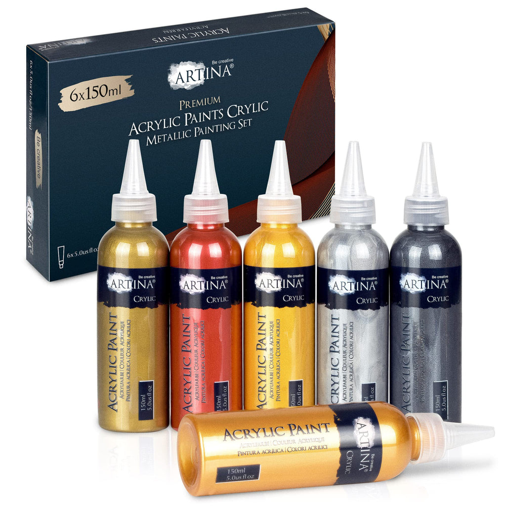 Artina Acrylfarben Metallic Set Crylic
