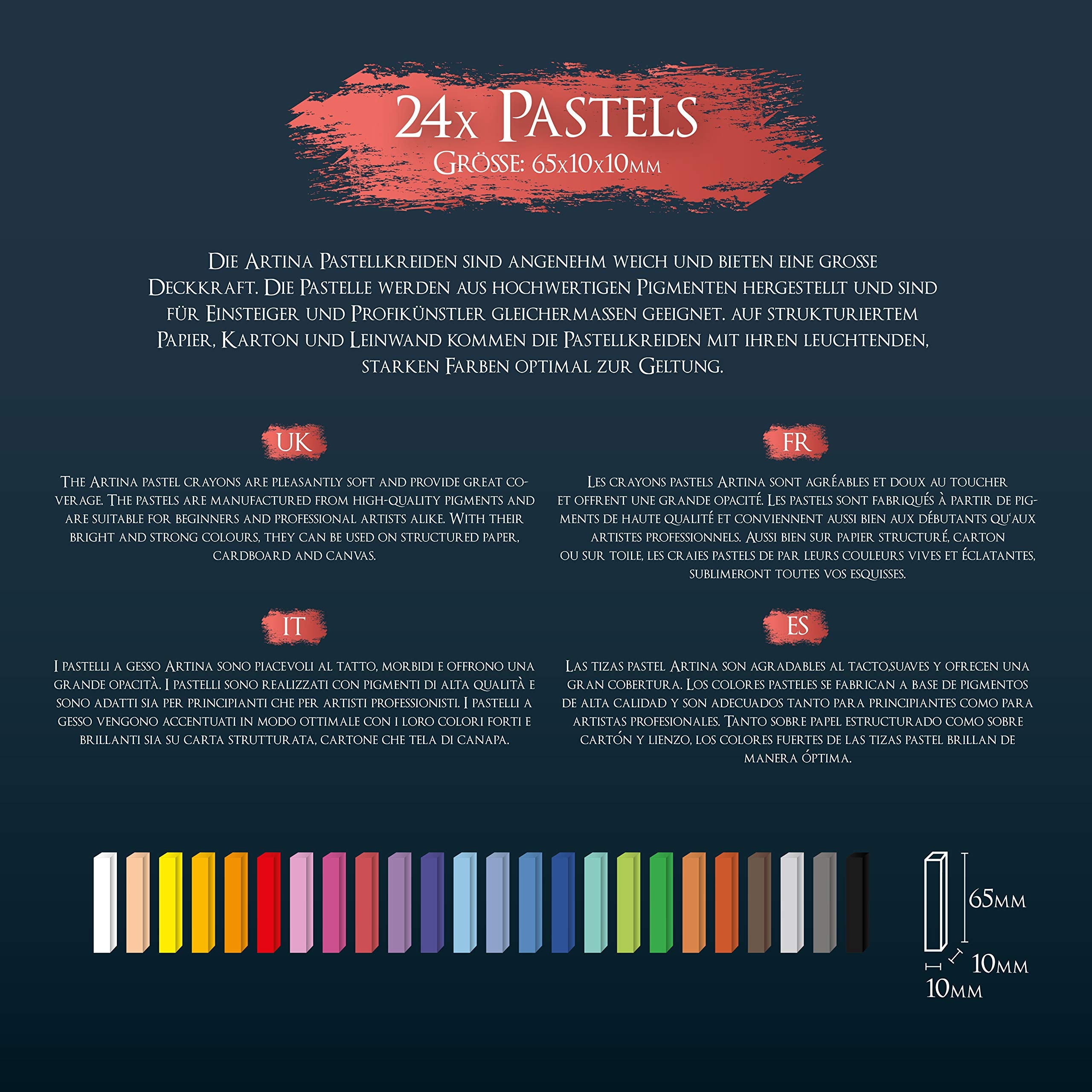 Artina Pastellkreide Set Pasteo