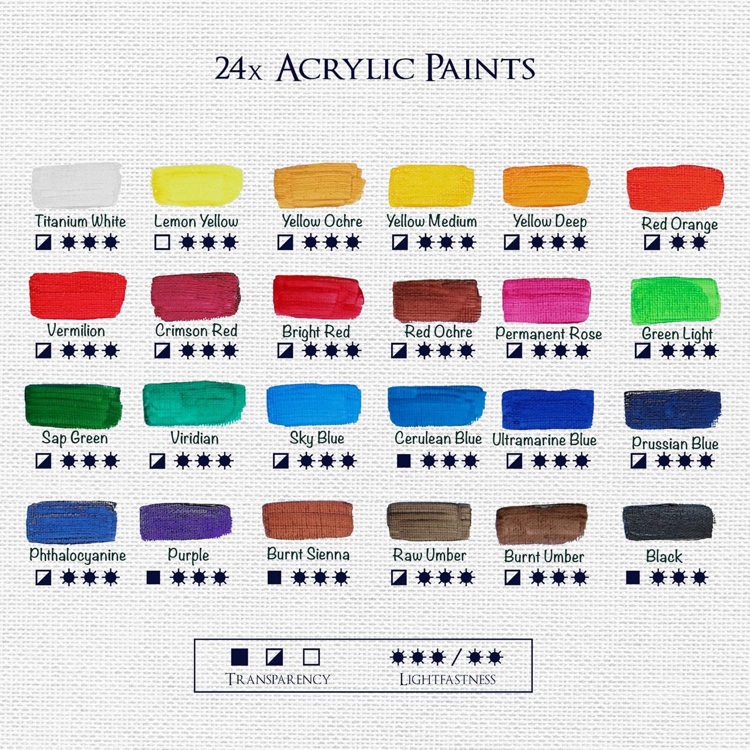 Artina Crylic Acrylfarben Set