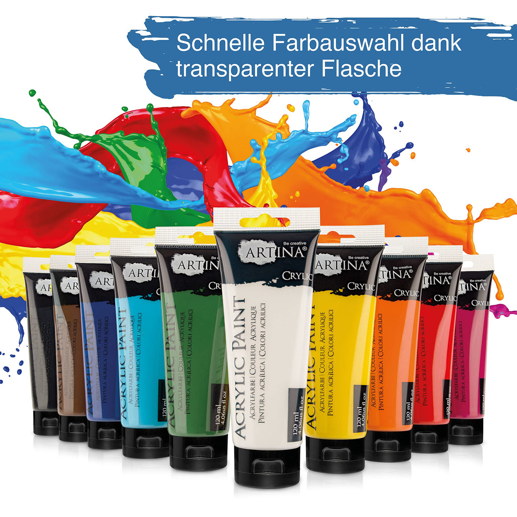 Artina Crylic 120ml Acrylfarben Set