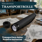 Artina Posterrolle A0 Flipchart Transportrolle verstellbar 60-100cm