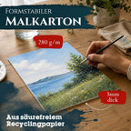 Artina 5er Set Malkarton Leinwand Canvas Malpappe 3mm dick