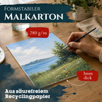 Artina 5er Set Malkarton Leinwand Canvas Malpappe 3mm dick