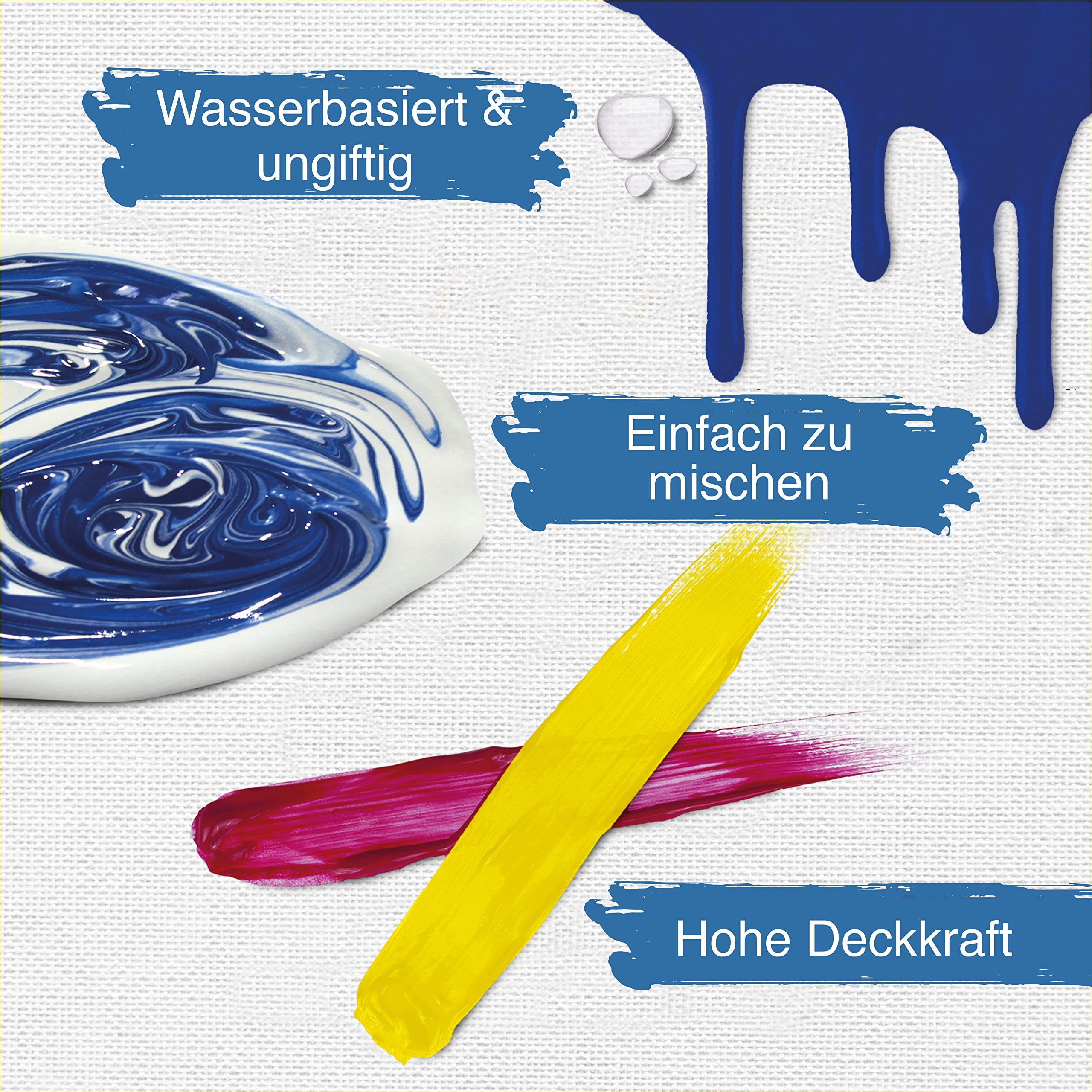 Artina 500ml Acrylfarben Set