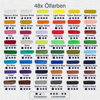 Artina 48x 22ml Ölfarben Set Studio