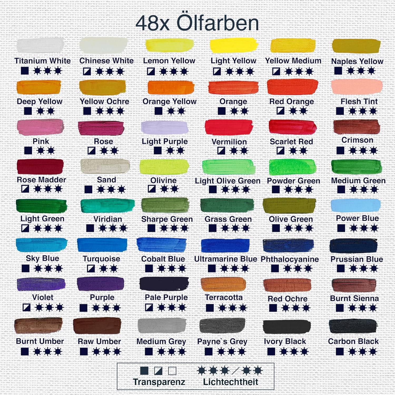 Artina 48x 22ml Ölfarben Set Studio