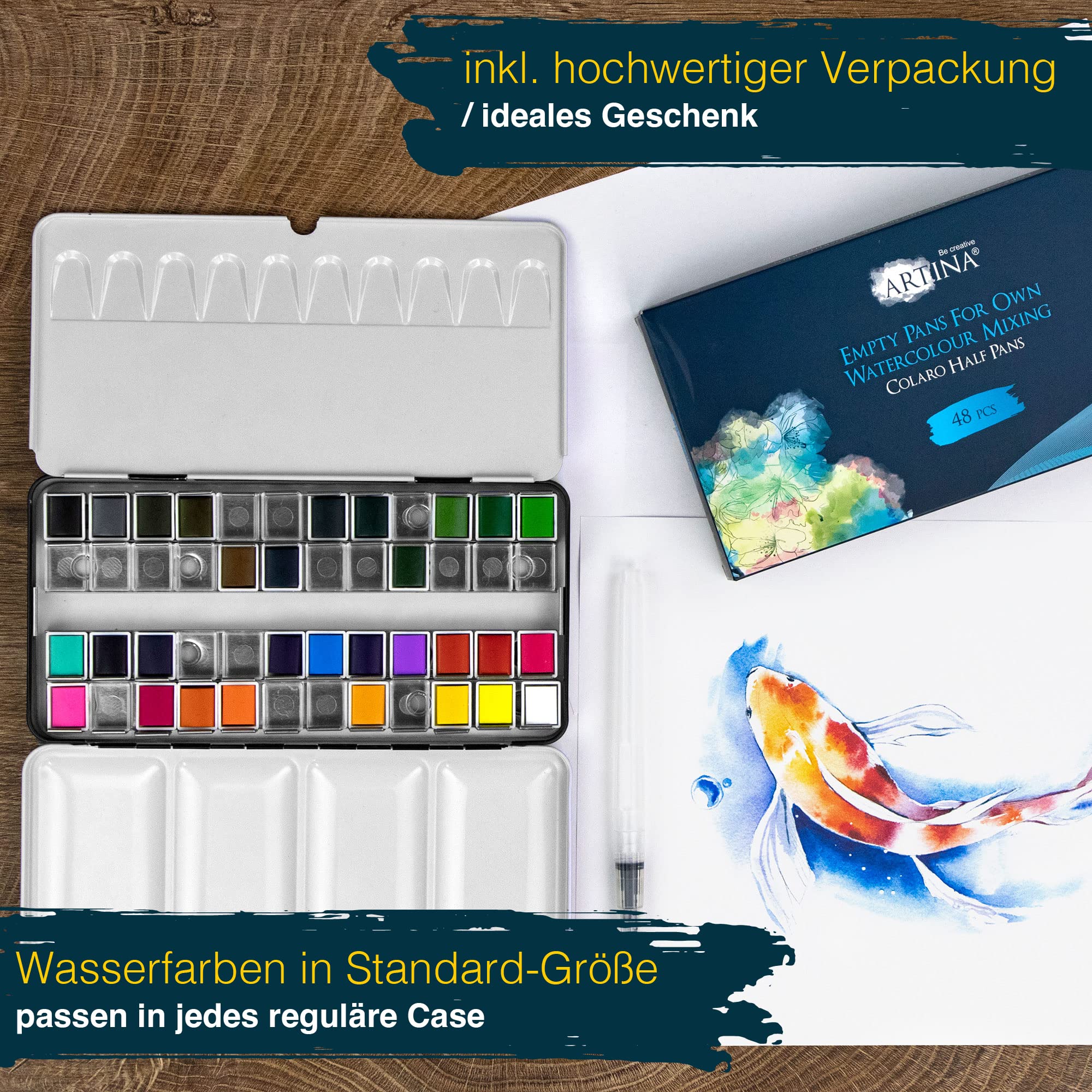 Artina Colaro Aquarellkasten Leer
