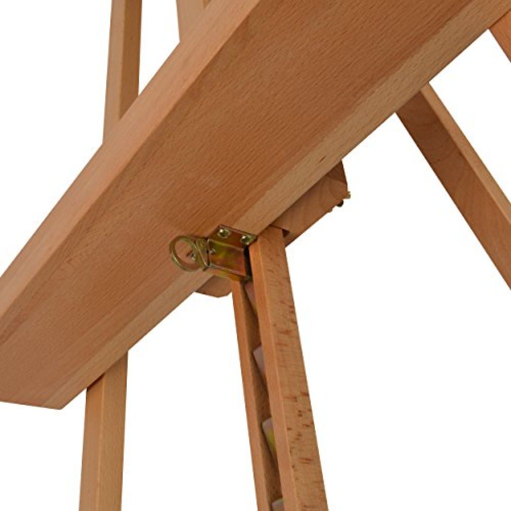 Artina Staffelei Aus Buchenholz - Leichte Feldstaffelei Für Unterwegs Bis 80cm Keilrahmen