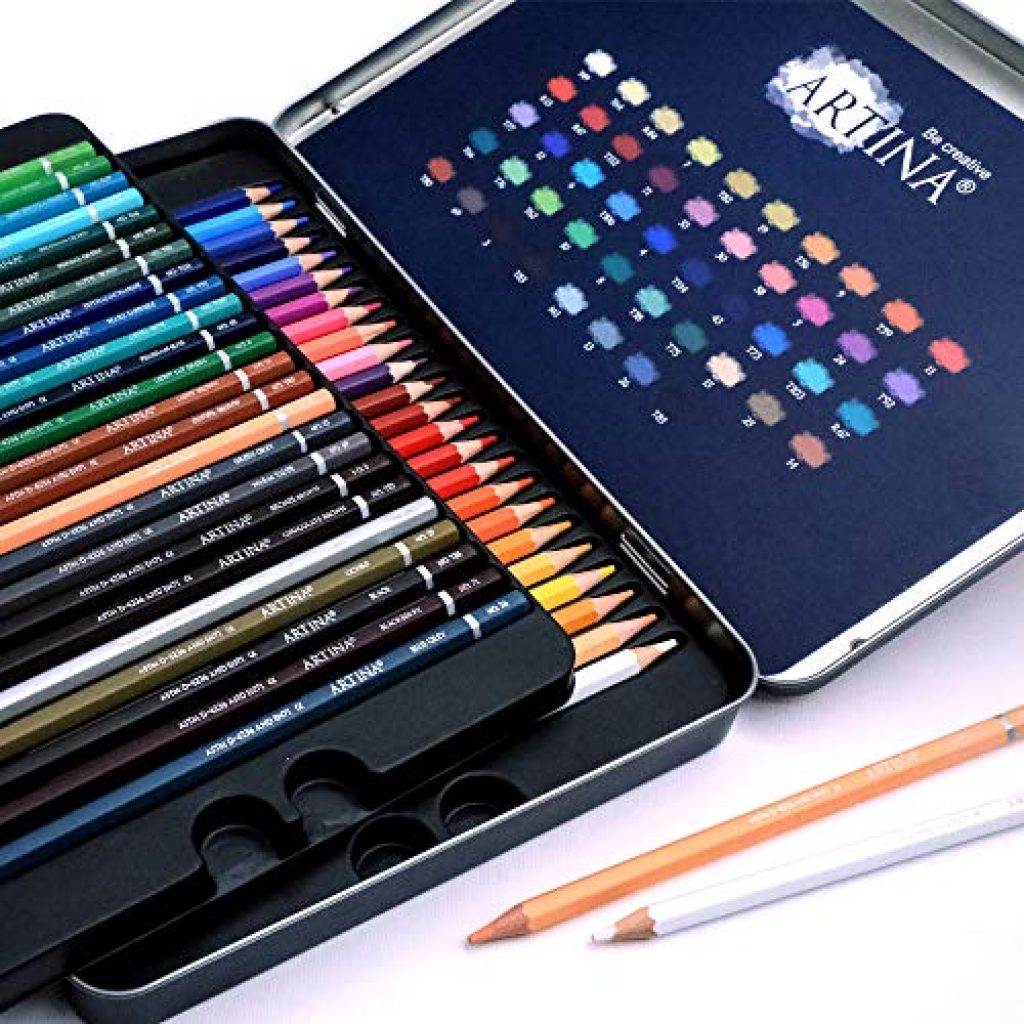 24 Buntstifte Set Von Marco - Vorgespitzt & Bruchsicher Für Kunst & Malbücher