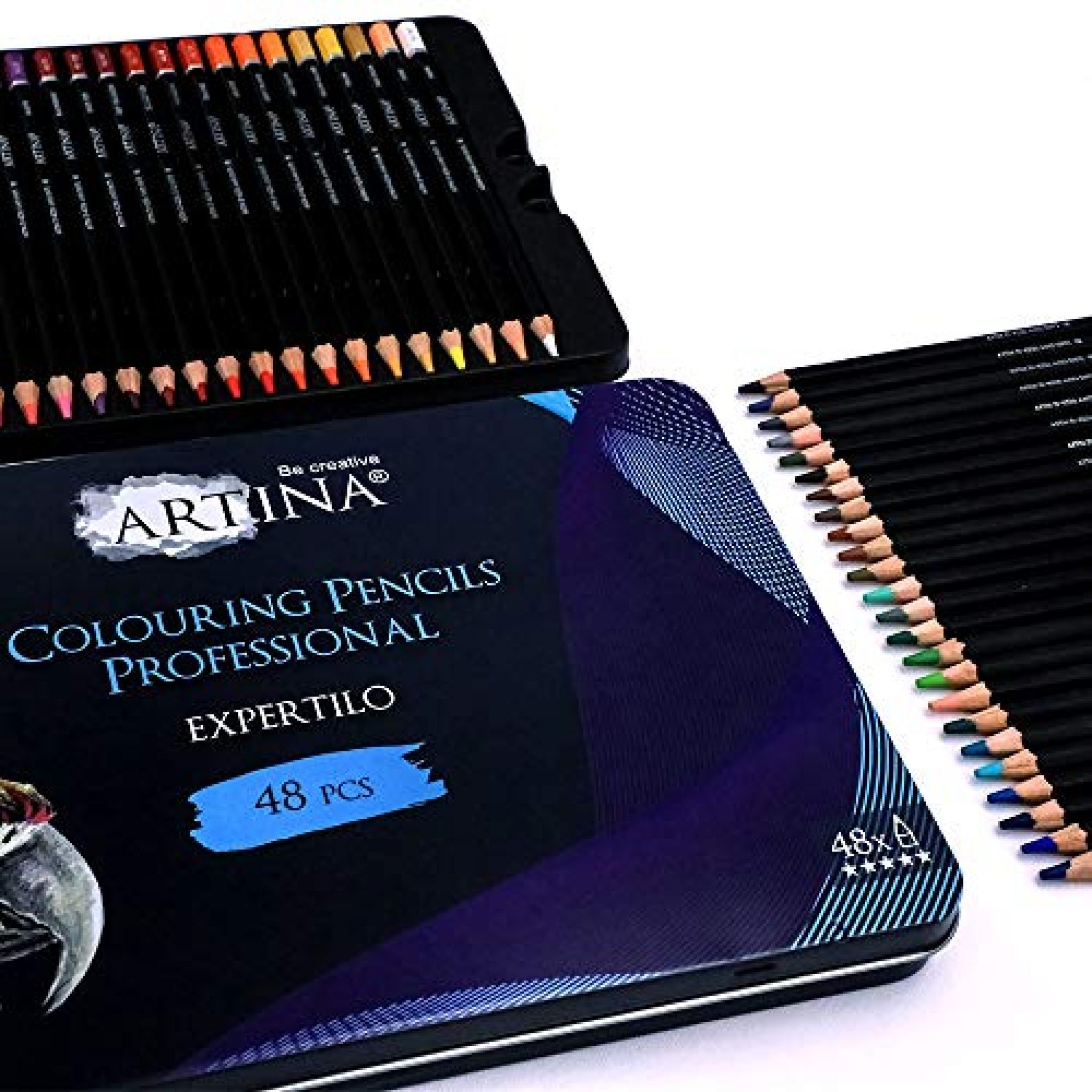 EduGREEN FIRST Buntstifte - 8 Stück Mit Spitzer In Runddose, FSC-Holz & Wasserbasierter Lack